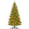 5Ft - 6Ft-National Tree Company 6 1/2' Asbury Fir Slim Hinged