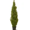 Topiaries / Shurbs-National Tree Company 60" Artificial Arborvitae Tree In Growers Pot