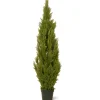 National Tree Company Potted Plants^60" Artificial Arborvitae Tree In Growers Pot