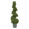 Topiaries / Shurbs-National Tree Company 44" Artificial Boxwood Spiral Topiary
