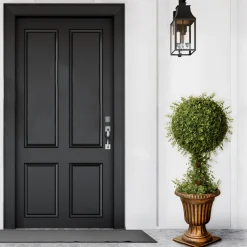 Topiaries / Shurbs-National Tree Company 36" Artificial Mini Tea Leaf 1 Ball Topiary In Urn