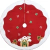 Christmas Tree Skirt-National Tree Company 48" Be Merry Collection Gingerbread House Tree Skirt