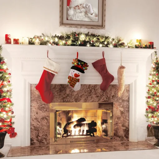 Christmas Stockings-National Tree Company 20" Be Merry Collection Novelty Snowman Stocking