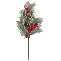 Christmas Greenery-National Tree Company 28" Berry Pine Plastic Spray