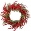 21" To 24" Wreath-National Tree Company 24" Cedar And Berry Wreath