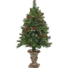 Under 5Ft-National Tree Company 48" Fiber Optic Crestwood Spruce Tree