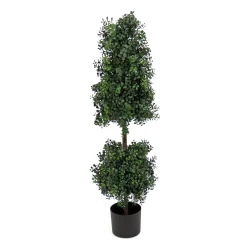 Topiaries / Shurbs-National Tree Company 4 Ft. Boxwood Cone And Ball Topiary In Nursery Pot