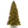 7Ft - 9Ft-National Tree Company 7.5 Ft. Downswept Douglas(R) Slim Fir Tree With Clear Lights