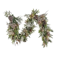 3' To 6' Garland-National Tree Company 6 Ft. Hgtv Home Collection Pre-Lit Cozy Winter Garland