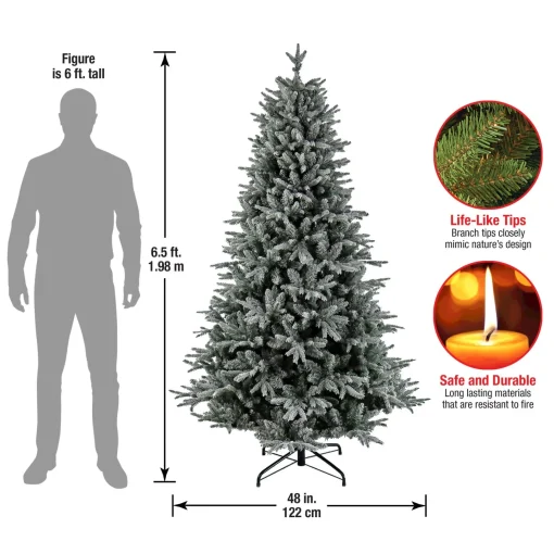 5Ft - 6Ft-National Tree Company 6.5 Ft Holliston Tree