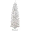 National Tree Company Full^75 Ft Kingswood White Fir Pencil Tree With Clear Lights