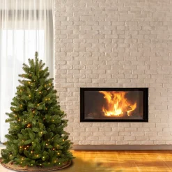 Full-National Tree Company 4.5 Ft. Newberry® Spruce Tree With Dual Color® Led Lights