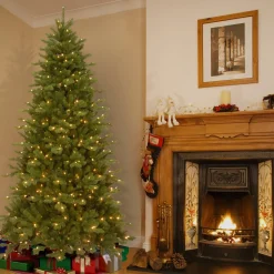 7Ft - 9Ft-National Tree Company 7.5 Ft. Northern Spruce Memory-Shape® Tree With Powerconnect(Tm) System, Dual Color® Led Lights And Music Match®