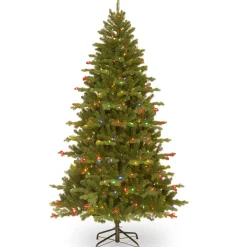 7Ft - 9Ft-National Tree Company 7.5 Ft. Northern Spruce Memory-Shape® Tree With Powerconnect(Tm) System, Dual Color® Led Lights And Music Match®