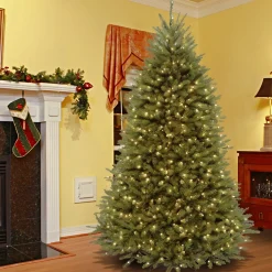 7Ft - 9Ft-National Tree Company 7.5 Ft Powerconnec(Tm) Dunhill Fir Tree With Clear Lights