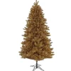 7Ft - 9Ft-National Tree Company 7.5 Ft. Pre-Lit Christmas True Gold Metallic Tree