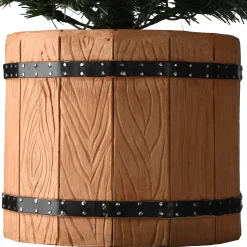 Slim-National Tree Company 6 Ft. Snowy Sheffield Spruce Slim Half Tree With Clear Lights