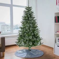 5Ft - 6Ft-National Tree Company 6 Ft. Snowy Sierra Spruce Tree