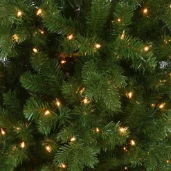 7Ft - 9Ft-National Tree Company 7.5 Ft Victoria Spruce Tree With Clear Lights