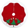 Christmas Tree Skirt-National Tree Company 48" General Store Collection Red And White Tree Skirt