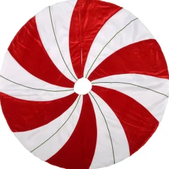 Christmas Tree Skirt-National Tree Company 48" General Store Collection Peppermint Tree Skirt