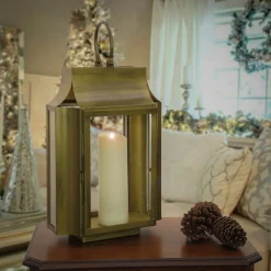 Christmas Accessories-National Tree Company 22" Hgtv Home Collection Antique Bronze Lantern, Medium