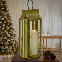 Christmas Accessories-National Tree Company 25" Hgtv Home Collection Antique Bronze Lantern, Large