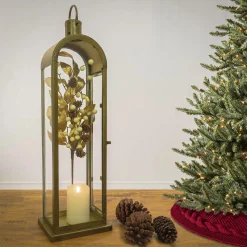Christmas Accessories-National Tree Company 28" Hgtv Home Collection Antique Bronze Arched Lantern, Large