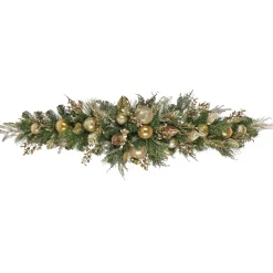 Christmas Greenery-National Tree Company 60" Hgtv Home Collection Champagne Wishes Mantle Swag