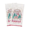 Christmas Textile-National Tree Company 18" Hgtv Home Collection Christmas Snow Globe Guest Towel Pair