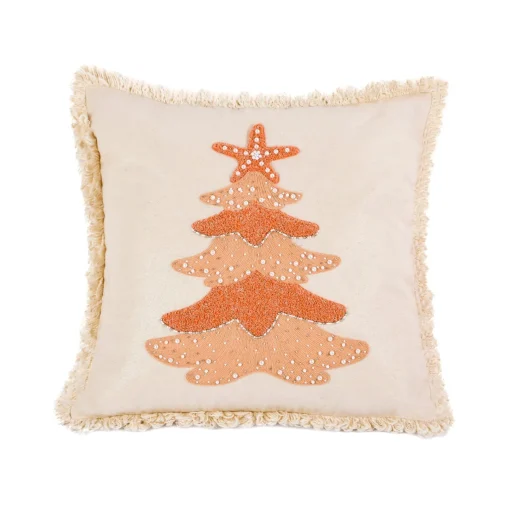 Christmas Textile-National Tree Company 18 Hgtv Home Collection Coastal Christmas Pillow
