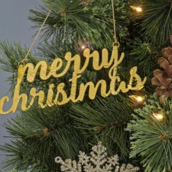 Christmas Ornament-National Tree Company 9" Hgtv Home Collection Merry Christmas Metal Ornament Set