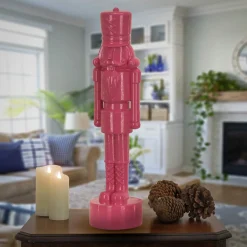 Christmas Accessories-National Tree Company 24" Hgtv Home Collection Nutcracker Christmas Decor, Pink