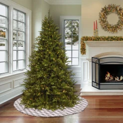 Christmas Tree Skirt-National Tree Company 48" Hgtv Home Collection Ric Rac Border Tree Skirt
