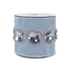 Christmas Accessories-National Tree Company 4" Hgtv Home Collection Sequin Beaded Taffeta Ribbon, Blue