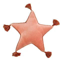 Christmas Textile-National Tree Company 16" Hgtv Home Collection Star Shape Pillow, Blush