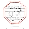 Christmas Accessories-National Tree Company 44" Led Light Strip "Santa Stop Here" Sign