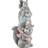 Christmas Accessories-National Tree Company 19" Led Squirrel Trio Fuguerine