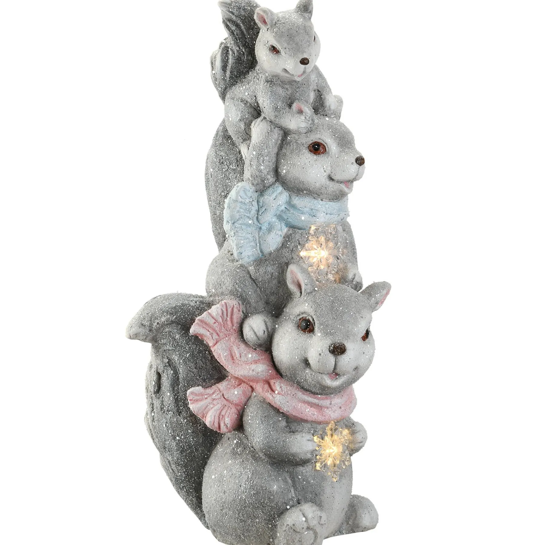 Christmas Accessories-National Tree Company 19" Led Squirrel Trio Fuguerine
