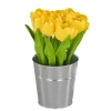 Flower Bouquets-National Tree Company 9" Light Yellow Tulip Bouquet