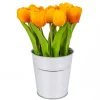 Flower Bouquets-National Tree Company 9" Orange Tulip Bouquet