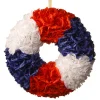 Patriotic Wreath-National Tree Company 18" Patriotic Rose Wreath