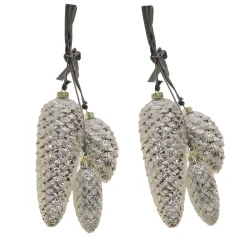 Christmas Ornament-National Tree Company 2 Piece Hgtv Home Collection Pinecone Cluster Ornaments