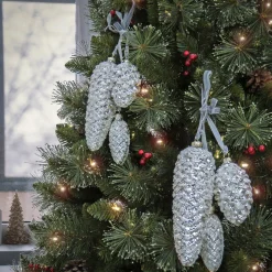Christmas Ornament-National Tree Company 2 Piece Hgtv Home Collection Pinecone Cluster Ornaments