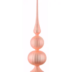 Christmas Accessories-National Tree Company 15" Pink Glass Christmas Tree Topper