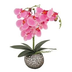 Potted Flower Plants-National Tree Company 21" Potted Pink Orchid Flower