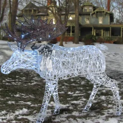 Christmas Outdoor Accessories-National Tree Company 50" Pre-Lit Moose Decoration