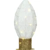 Christmas Outdoor Accessories-National Tree Company 20" Pre-Lit White Christmas Light Bulb Decoration