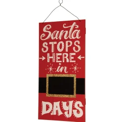 Christmas Accessories-National Tree Company 22" Santa Countdown Wall Art