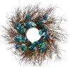 Flower Wreaths-National Tree Company 24" Spring Blueberry Wreath